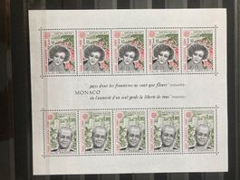 Monaco 1980 Kleinbogen Europa CEPT Persönlichkeiten postfr.