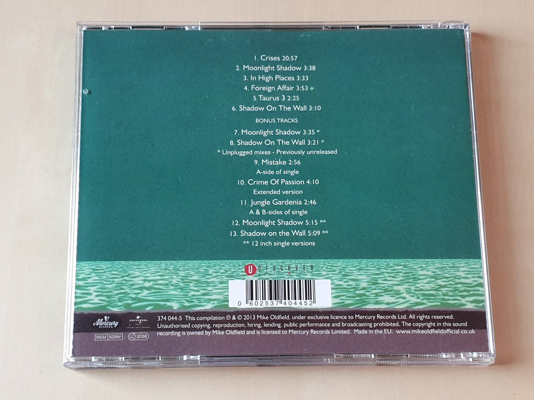 CD: Mike Oldfield Crises – Usato da Stansstad venduto da collectorsshop 1
