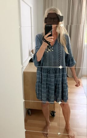 Luftiges Sommerkleid Viscose Gr M