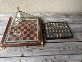 Franklin Mint Tutanchamun Schachtisch Set mit Figuren