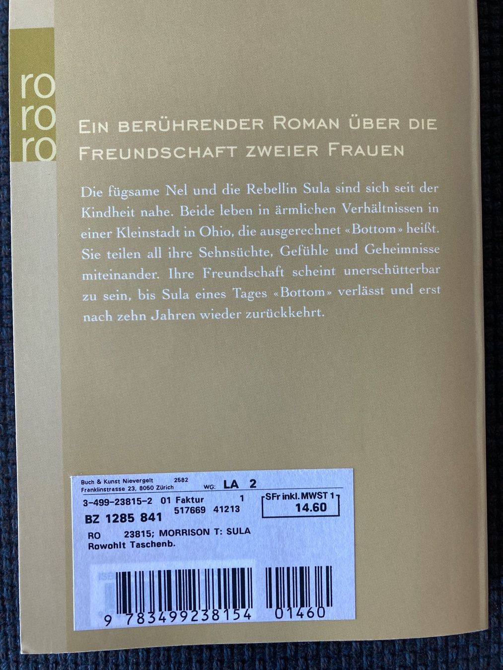 Livres: Toni Morrison, Sula – D'occasion à Baden par Yoyo1 1