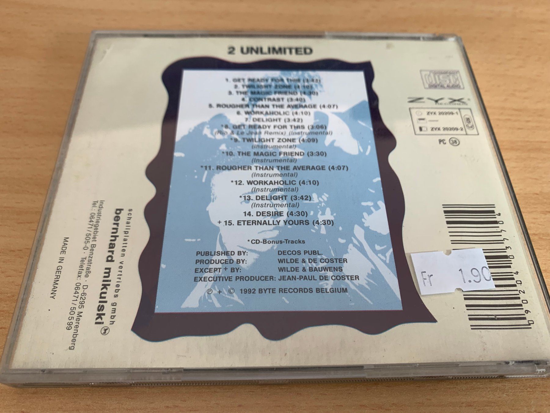 CD: 2 Unlimited – Get Ready! – Usato da Rikon im Tösstal venduto da Alpenmutz 1