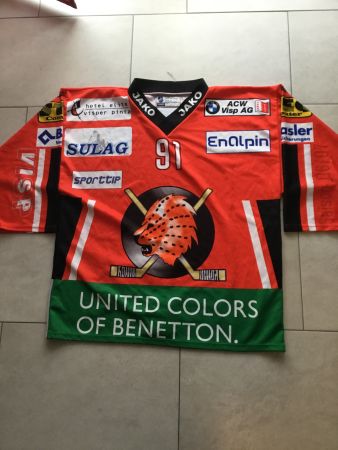 Trikot Maillot Maglia EHC VISP BODENMANN MATCH