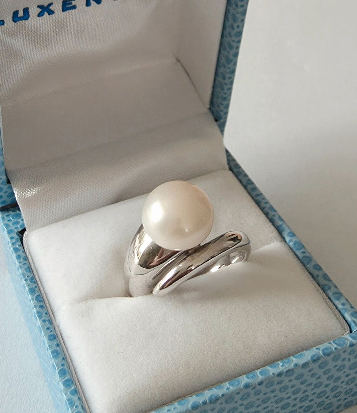 Anelli: Silberring 925 mit Echt Perlen, modern & elegant - Neu – Nuovo e nell'imballaggio originale da Uetikon am See venduto da Coralreef 3