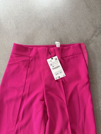 Zara Stoffhose Pink Gr. XS Neu mit Etikett