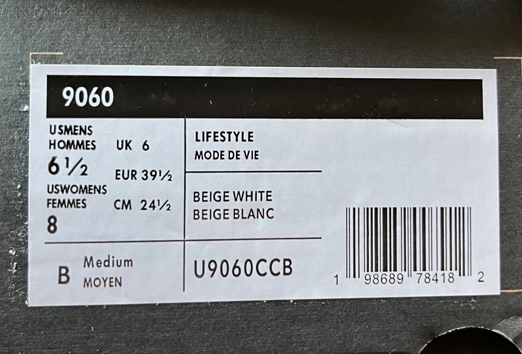 New Balance Scarpe da uomo: New Balance U9060CCB Grösse 39.5 neu – Nuovo e nell'imballaggio originale da Oberriet SG venduto da EMERE. 7