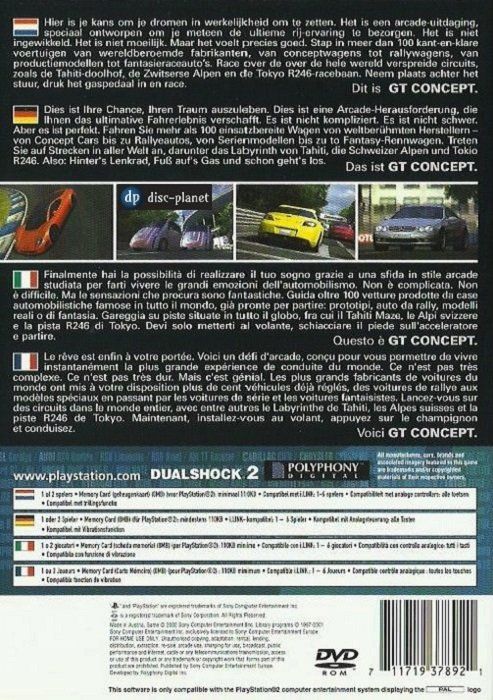 Sony Spiele: PS2 - Gran Turismo Concept (2002) – Gebraucht aus Embrach von disc-planet 1