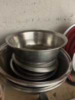 Lot de culs de poule en inox