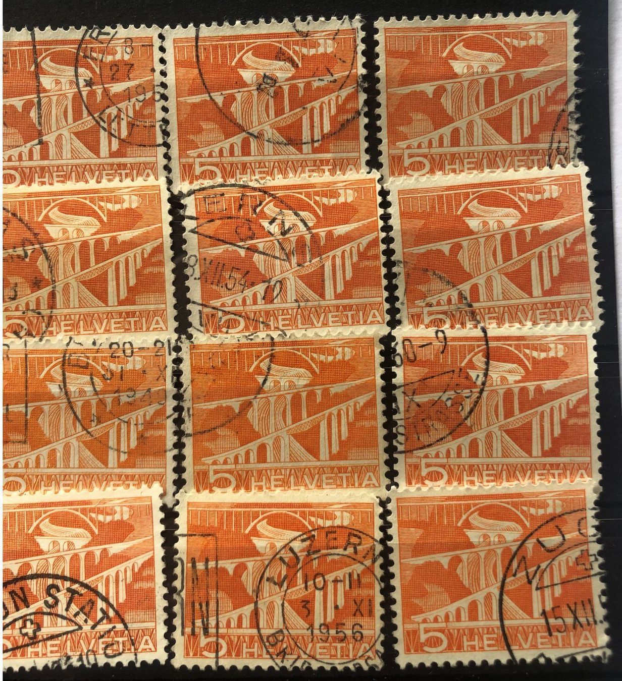 Alle Briefmarken: Nr.298 mit Stempel Einsteckkarte Voll – Gebraucht aus Aarau von Billa007 2