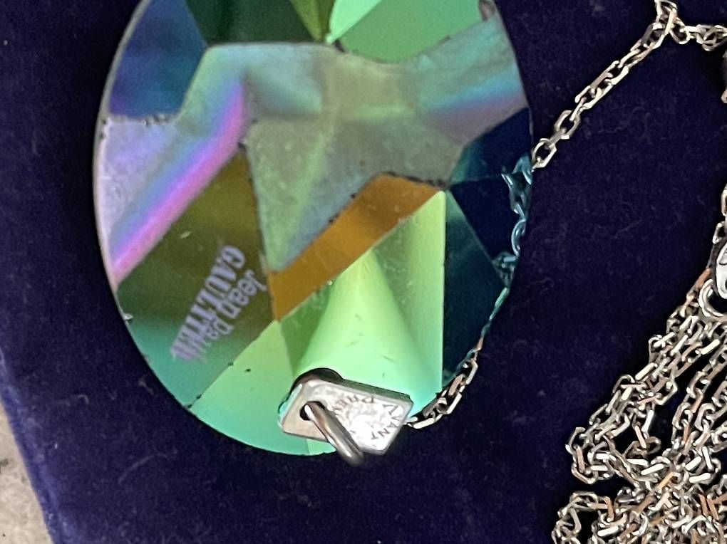 Ketten: Collana argento con ciondolo Swarovski  – Gebraucht aus Cadenazzo von ero_n8hr 1