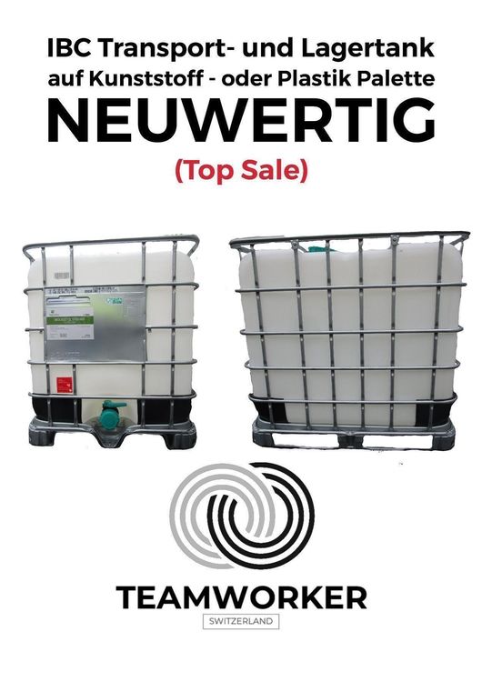 IBC Wassertank 1000 Liter (2 Tanks) Kaufen auf Ricardo