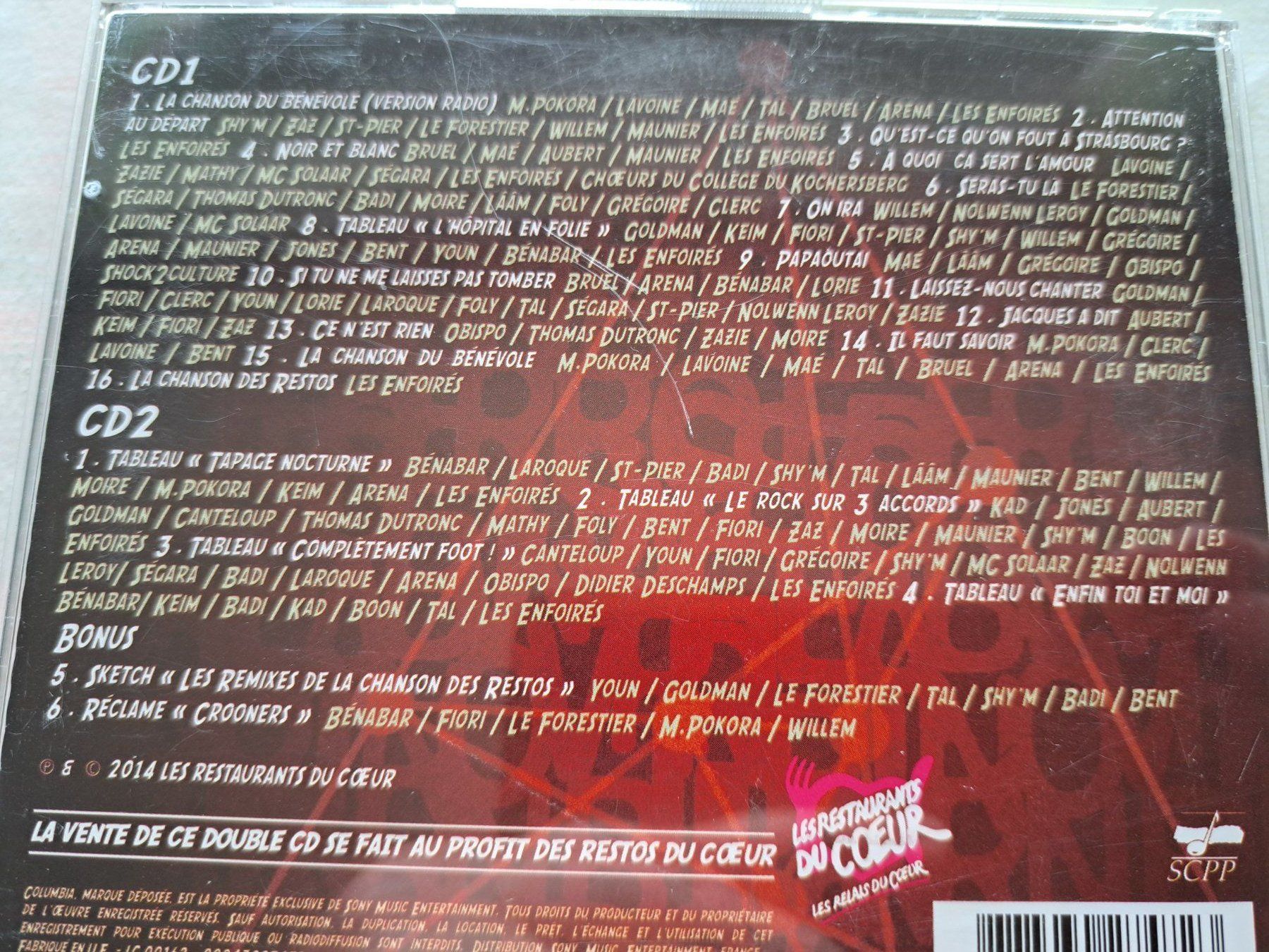 CDs: Cd Bon anniversaire les enfoirés – D'occasion à Pully par bro_n52j 2