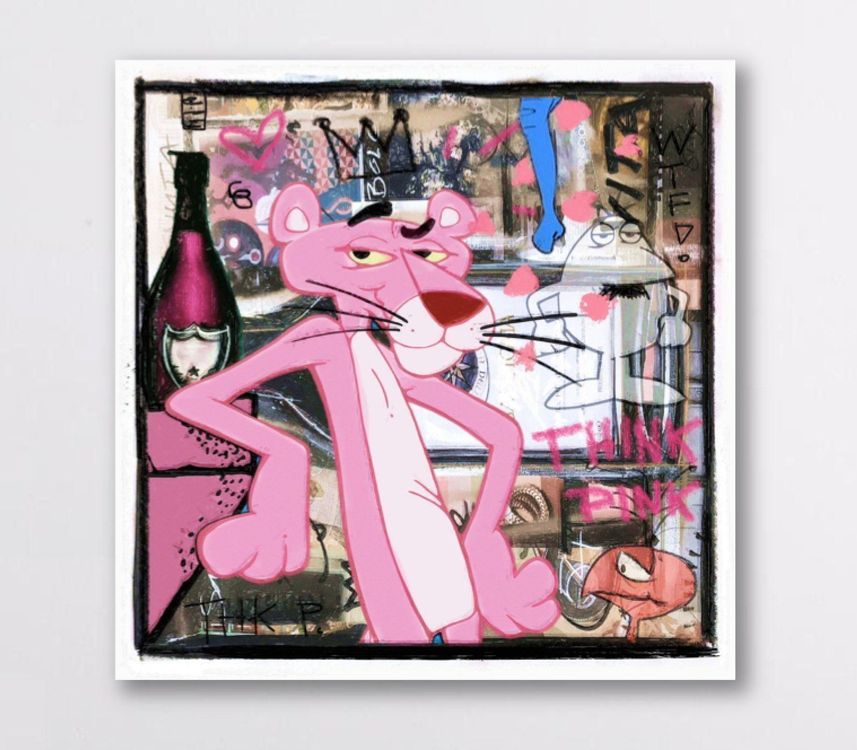 pink-panther-urban-pop-art-kunst-think-pink-modern-bild-neu-gem-ss