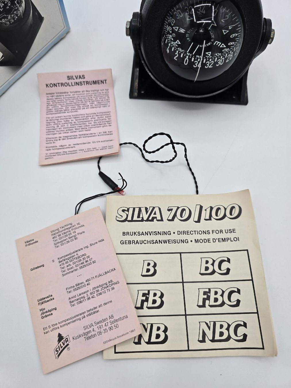 GPS & Strumenti di misurazione: Boussole de navigation marine Silva Type 70 N – Usato da Bière venduto da BellayServices 3