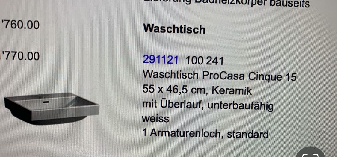 Lavabi & lavandini: 1x Laufen Waschbecken – Nuovo e nell'imballaggio originale da St. Gallen venduto da Zozu