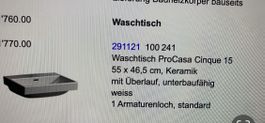 1x Laufen Waschbecken