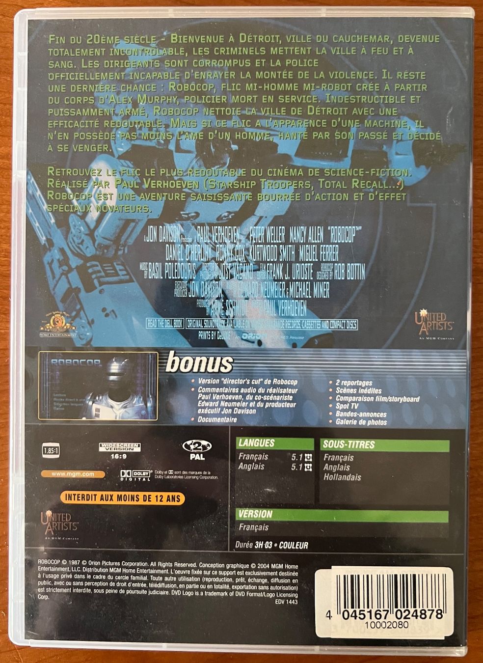 Tutti i DVDs: Robocop – Usato da Petit-Lancy venduto da Hastala42 1
