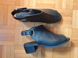 Elegante schwarze Damen-Sandalen Gr. 39 – wenig getragen