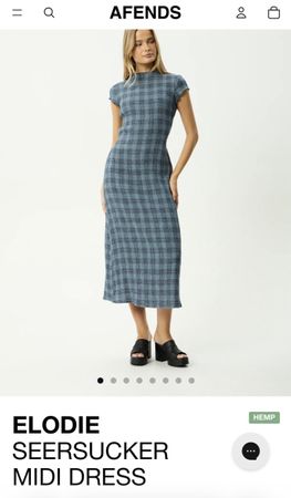 Afends seersucker Kleid, neu