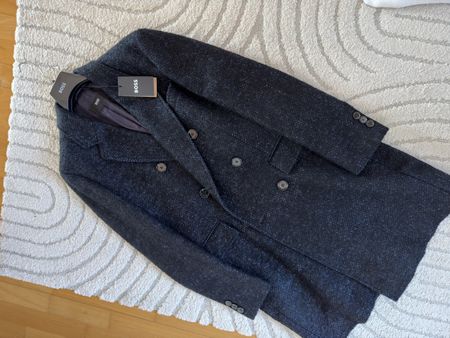 HUGO BOSS Luxus Mantel – Doppelreiher – Neu Hangtag – Gr. 48