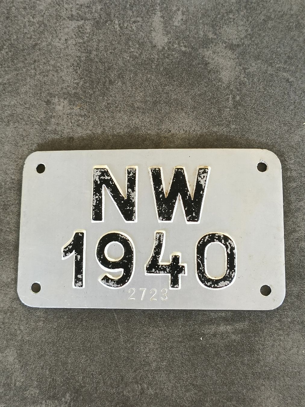 Ecriteaux: Fahrrad Kennzeichen Nidwalden 1940 – D'occasion à Brugg AG par Ente015