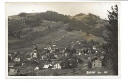 Bühler (AR) Dorfpartie mit Kirche - echte Foto-AK - 1942