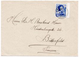 1936 / PRO JUVENTUTE / J 80 (Zürcherin) auf Brief