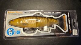 Angelköder Swimbait Savage Gear Line Thru Trout 3D OVP 20cm