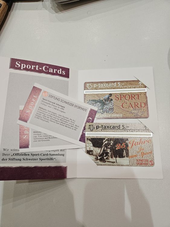 Cartes de téléphone: Sport-Cards Sammlung der Schweizer Sporthilfe -Schwingen – Neuf avec emballage d'origine à Wiler b.Utzenstorf par Ired