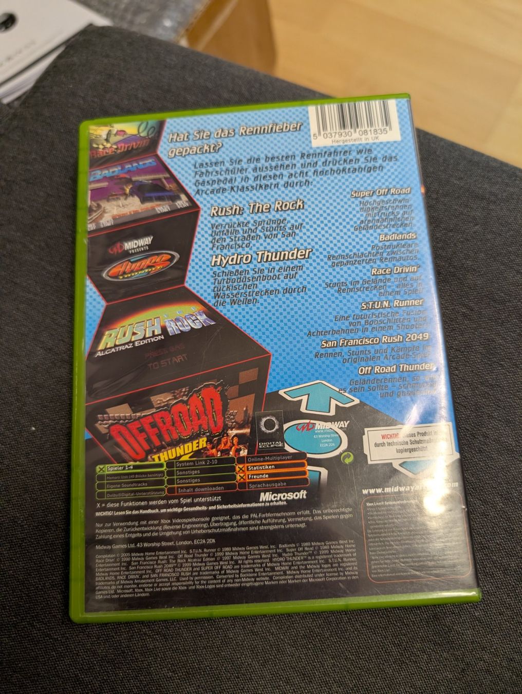 Jeux: Midway arcade treasures 3 Microsoft xbox – D'occasion à Giubiasco par Ticinerd 1
