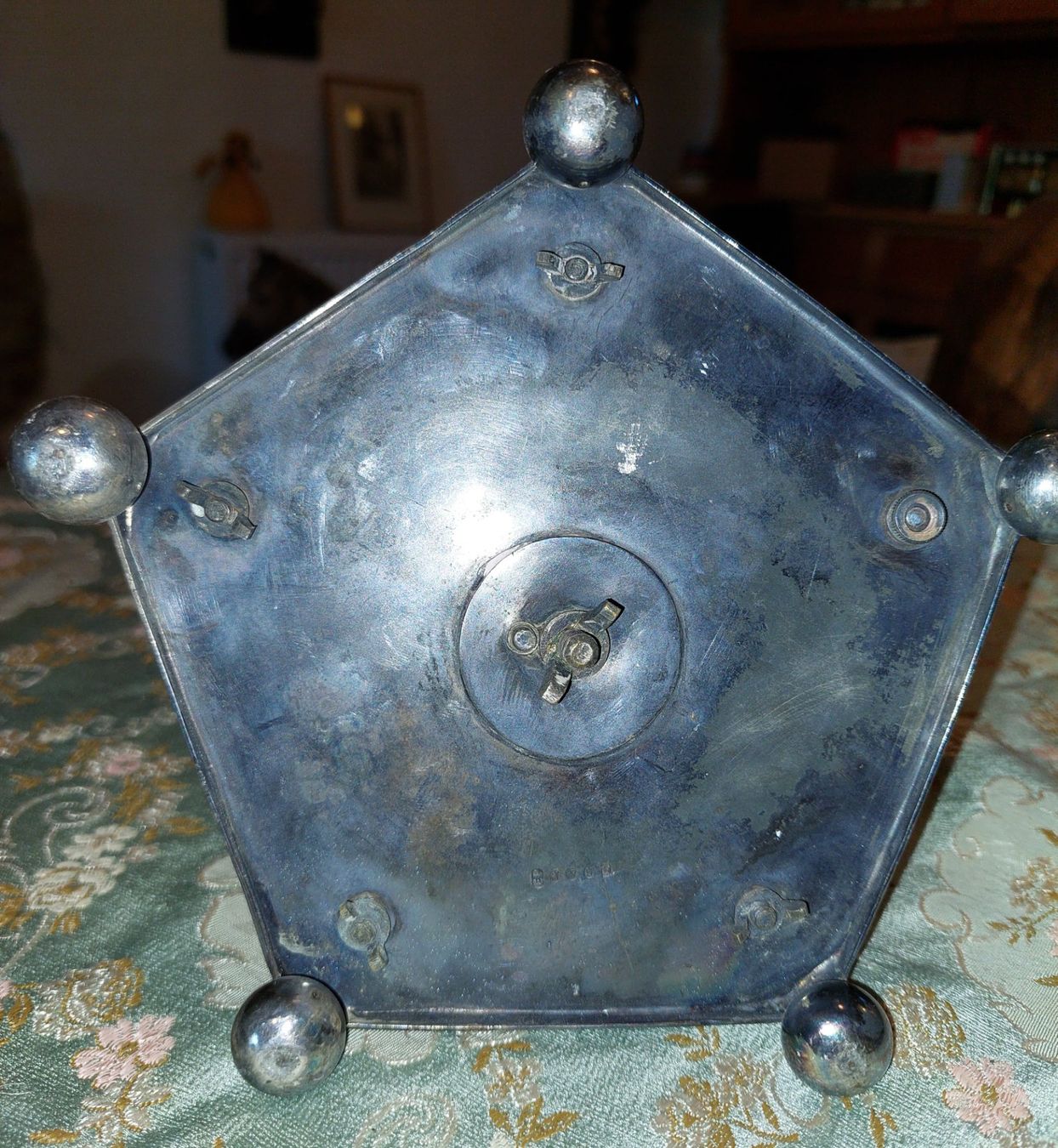 Autre vaisselle: Antike Eierbecher mit Löffel, Versilbert. – D'occasion à Siblingen par rantiques 4