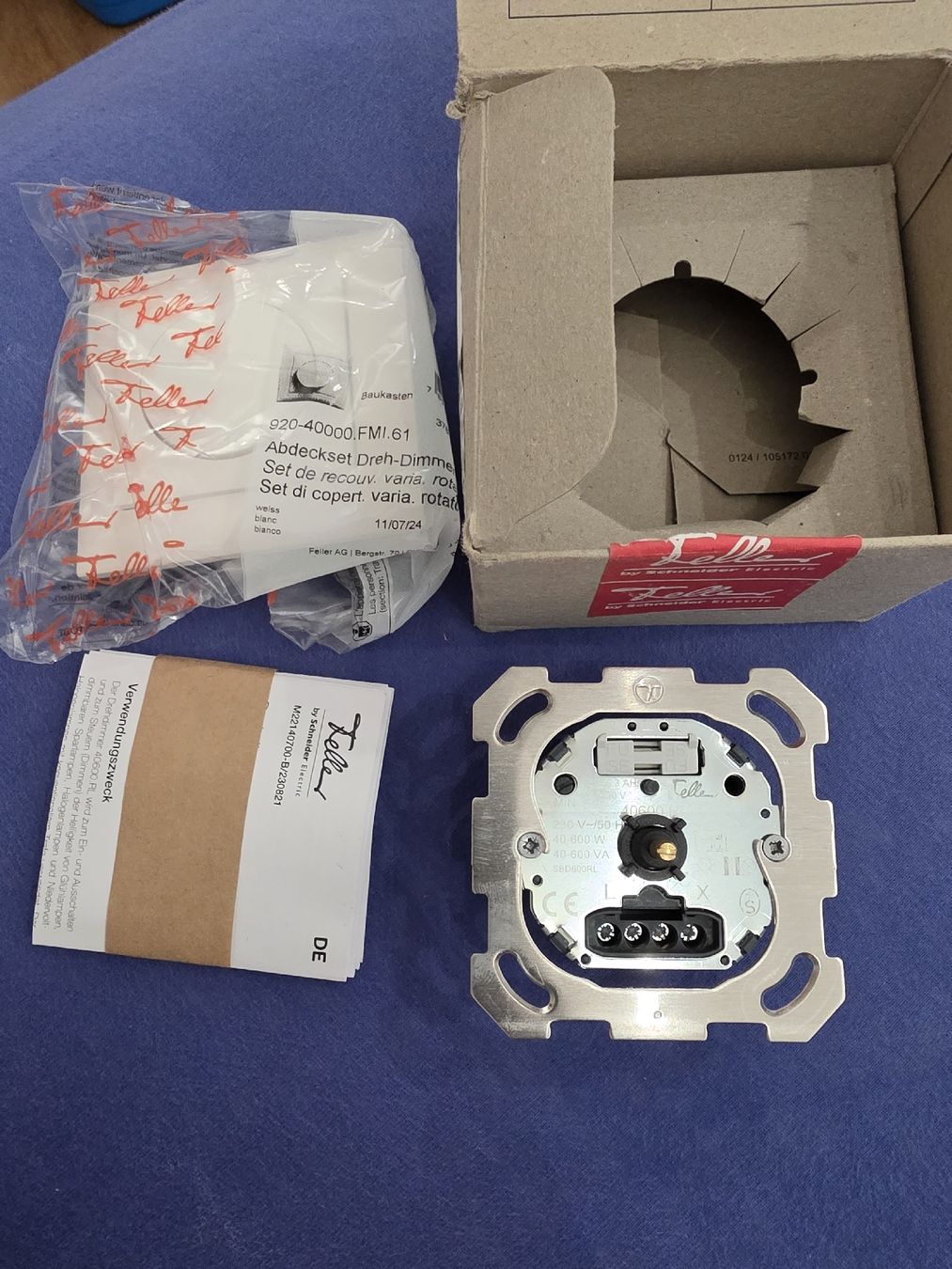 Feller Interrupteurs: Feller 40600.RL Dimmer neu – Neuf (Voir description) à Stäfa par Hummeli2000 1