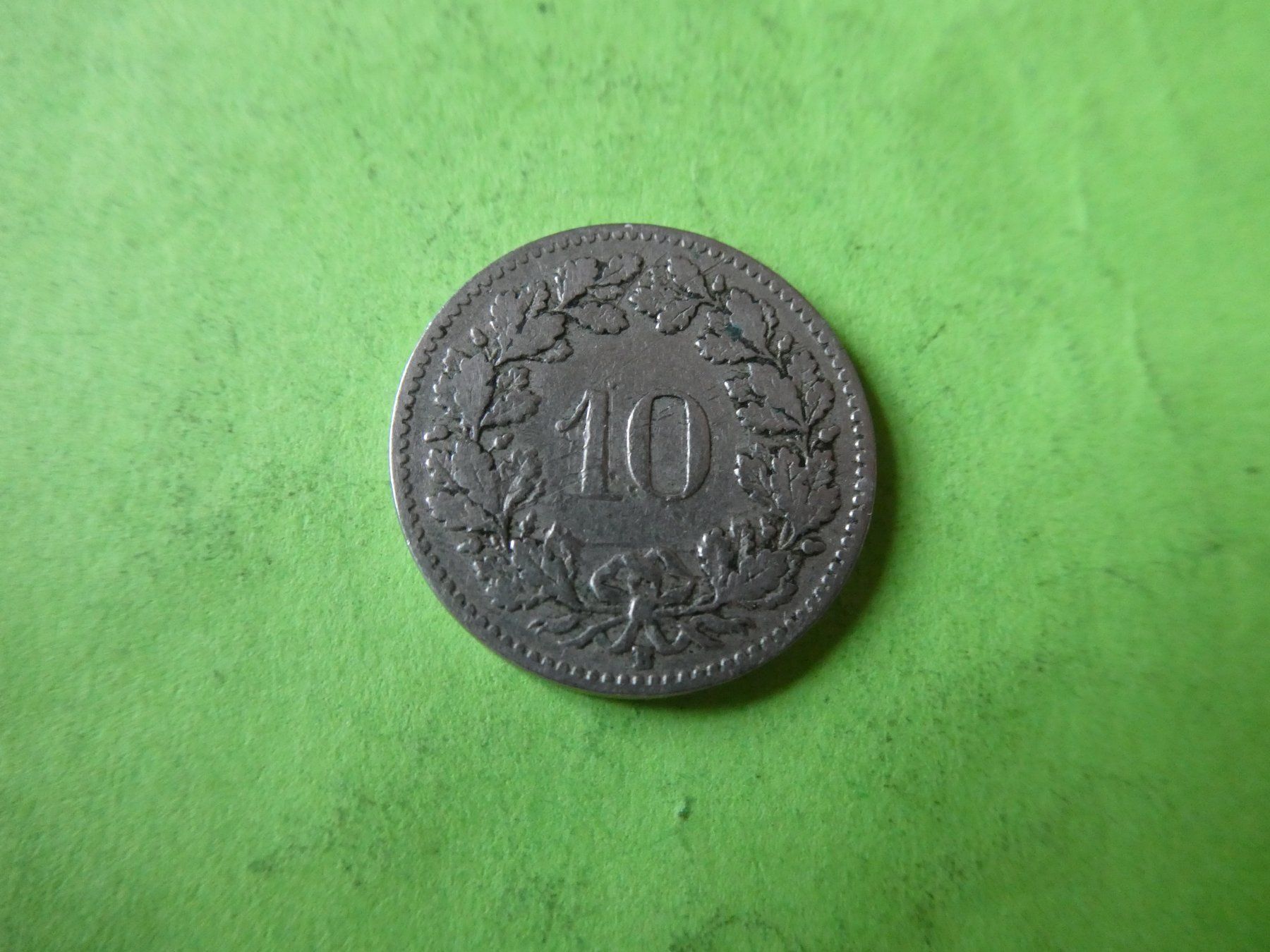 Tutti le monete: Schweiz 1907, 10 Rappen – Usato da Hinterforst venduto da Rohusri 1