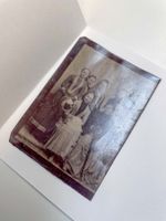 Original Ferrotypie Tintype um 1880 Gruppenportrait