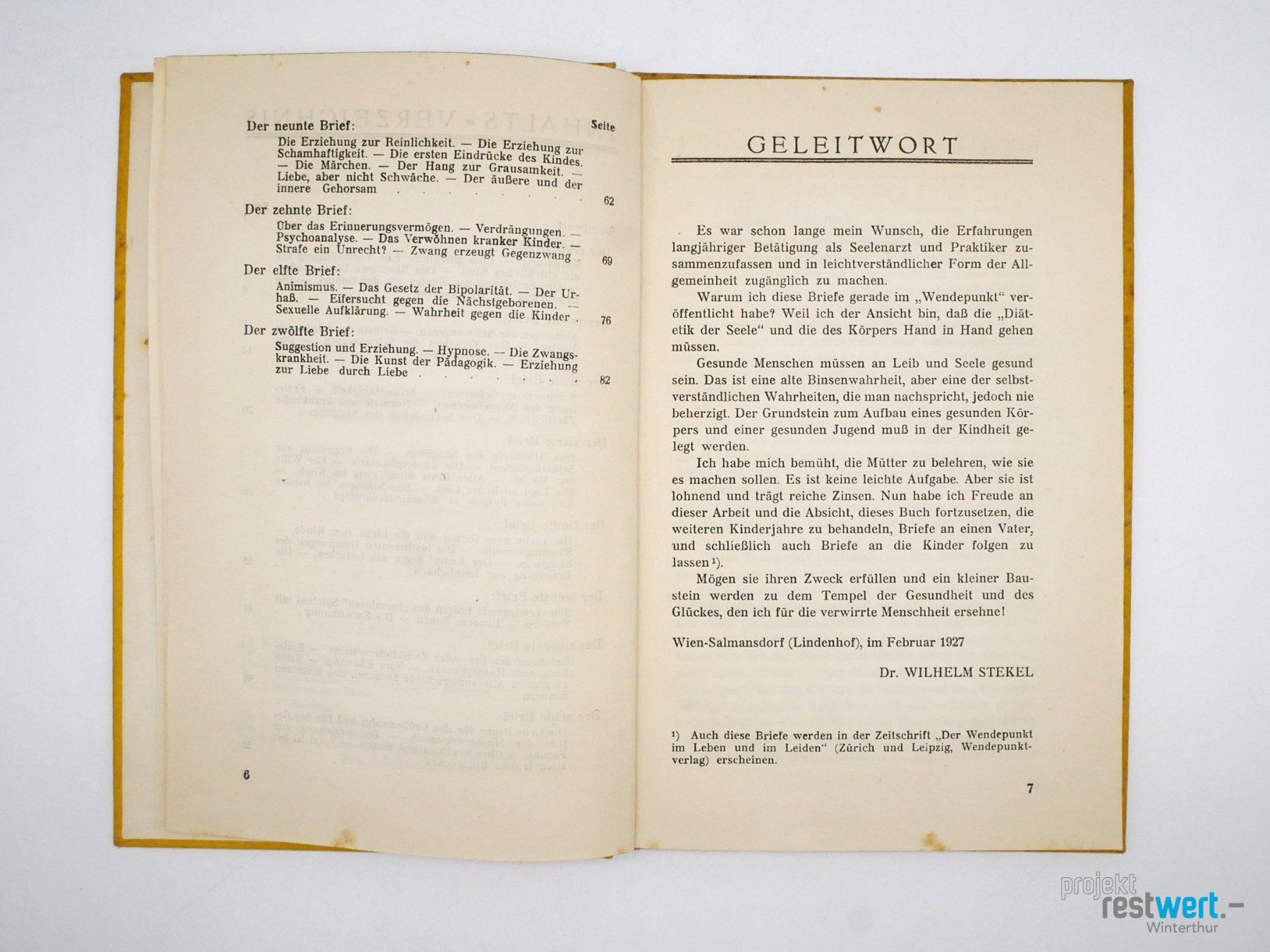 Libri: WILHELM STEKEL - Briefe an eine Mutter Teil 1 – Usato da Winterthur venduto da Restwert_Winterthur 4