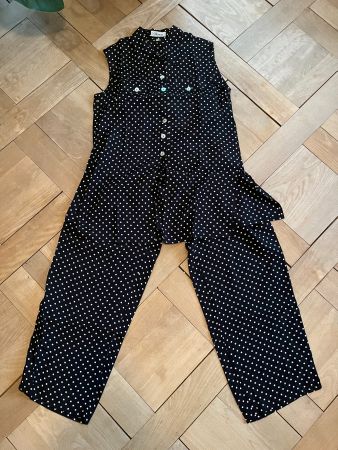 OKTAVIA Deux-Pièce Bluse Hose Polka Dots 38