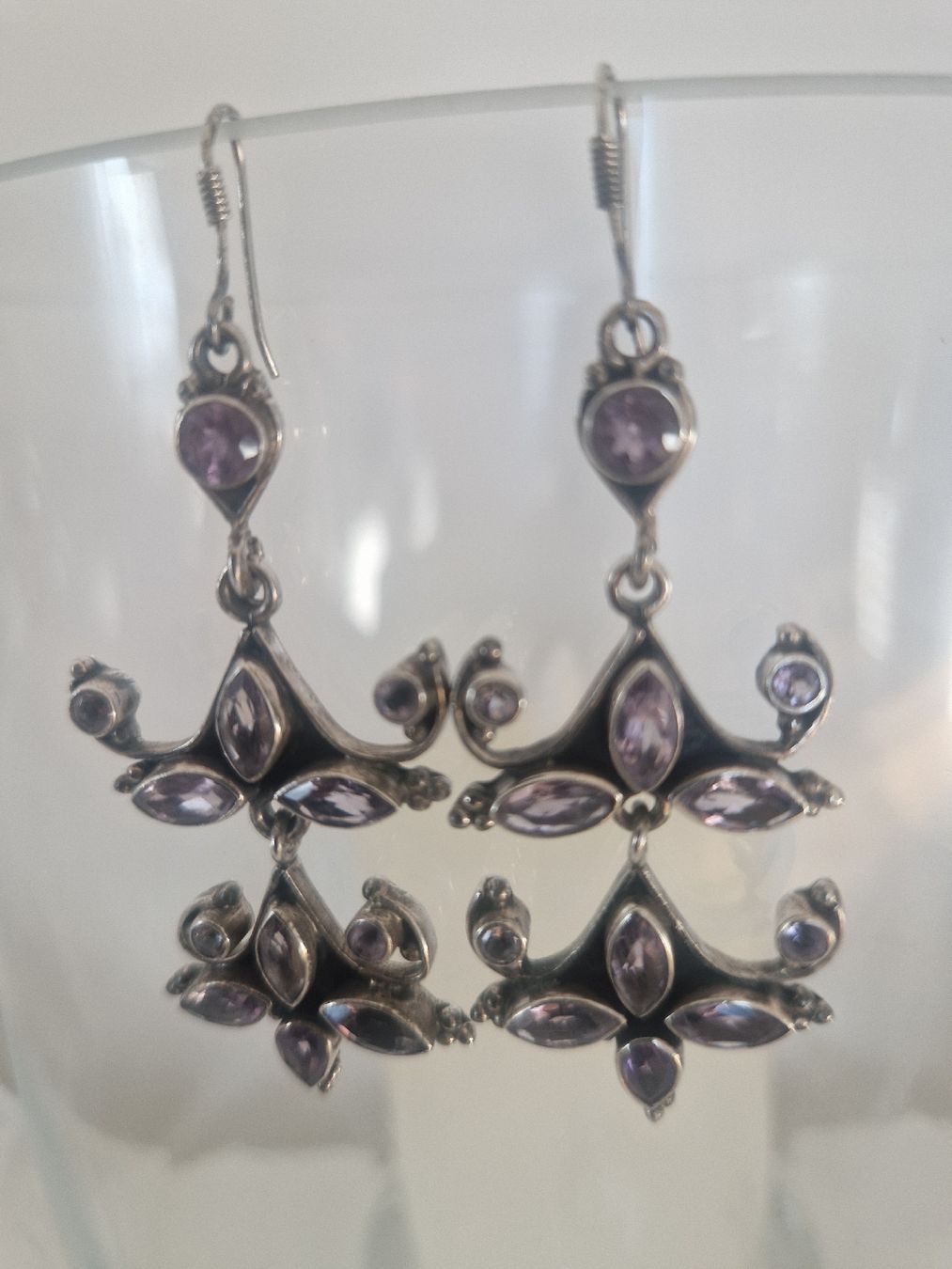 Ohrringe & -stecker: Ohrringe 925 Silber mit Amethyst – Gebraucht aus Küsnacht ZH von 2011_ 7