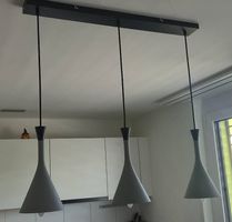 Design-Hängelampe 3-flammig, schwarz, für Esstisch