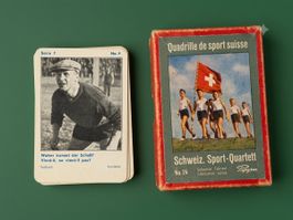 Seltenes Vintage Schweiz. Sport-Quartett N 24 (Papagallo)