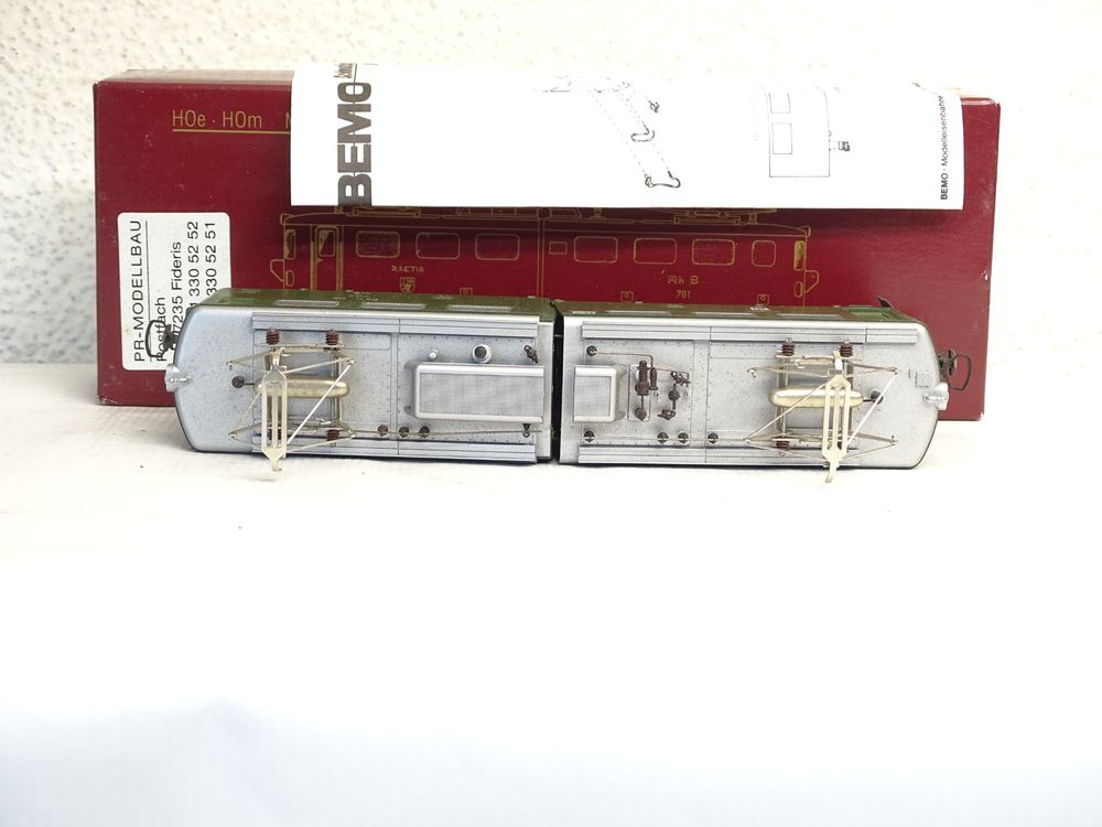 Bemo 1254 112 RhB Elektrolok Ge6/6 Curia 702, Grün, H0m, OVP (Gebraucht ...