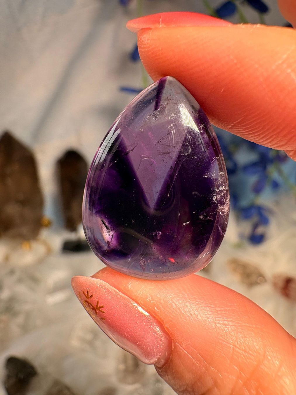 Pietre preziose: Trapiche Amethyst Cabochon – Nuovo e nell'imballaggio originale da Neuheim venduto da m.hald
