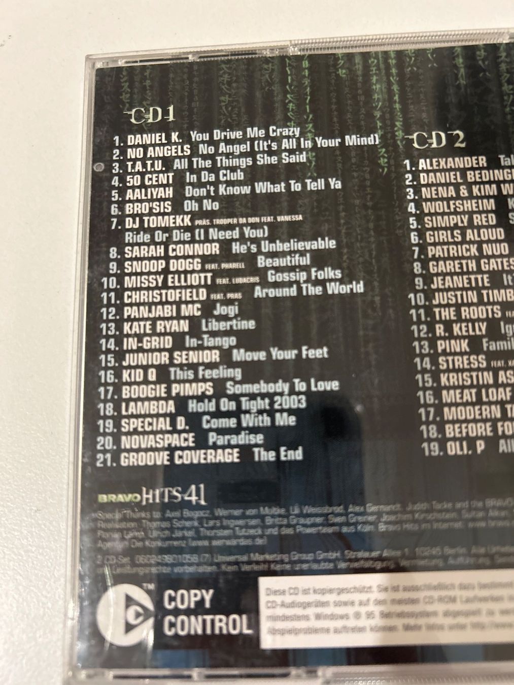 CDs: CD- Bravo Hits 41 – D'occasion à Guntershausen par Gloominati 2