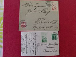 2 CH Ganzsachen mit PJ Vorläufer