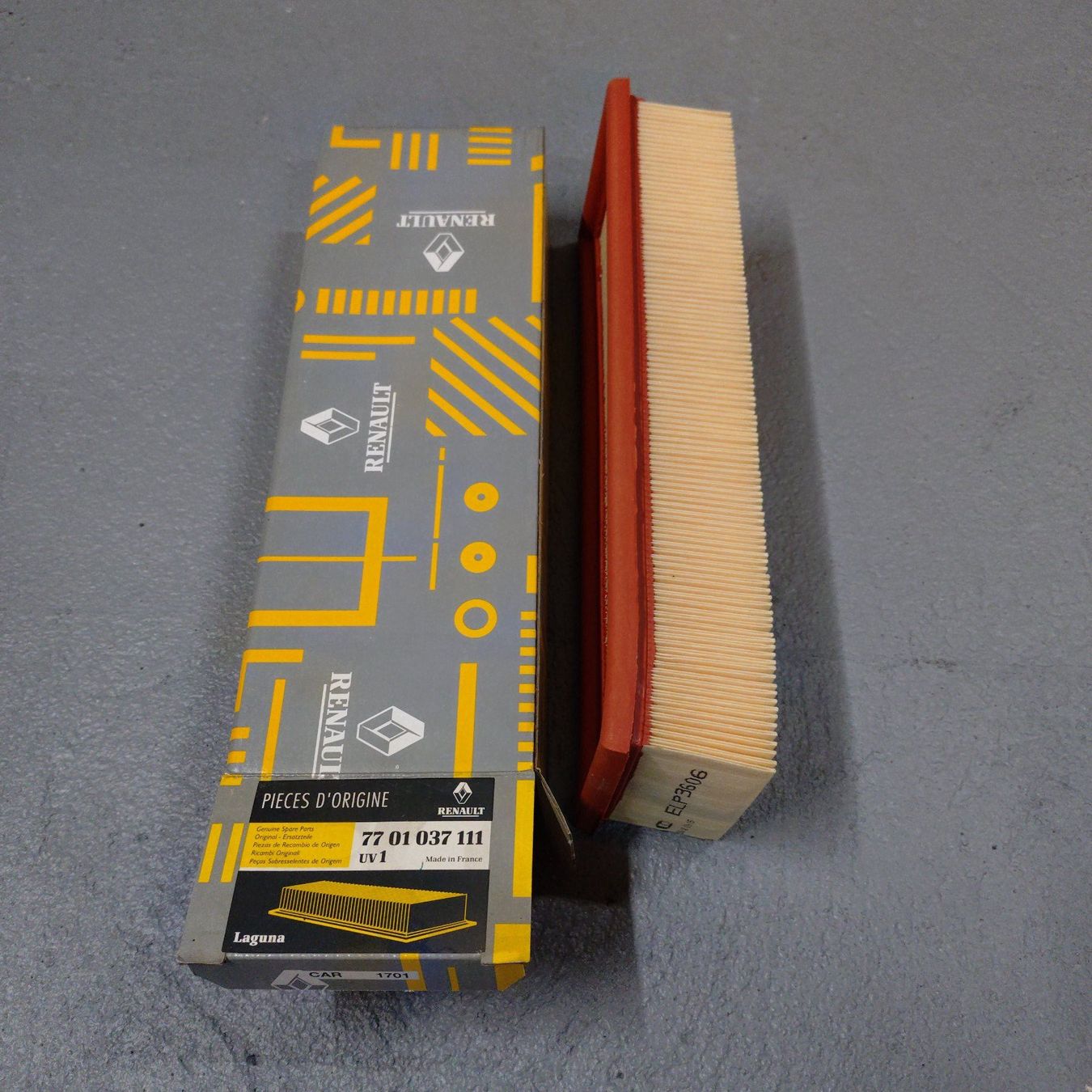 Renault Tutti pezzi di ricambio auto: 77 01 037 111, Luftfilter Renault Laguna – Nuovo e nell'imballaggio originale da Diessbach b. Büren venduto da Crocharry