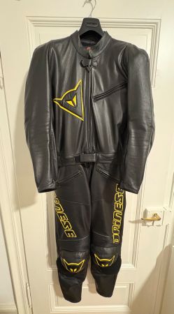 Lederkombi Dainese Luce, 2-Teiler, Grösse 48, schwarz-gelb