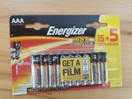 20 Energizer AAA-Batterien, Sparpack