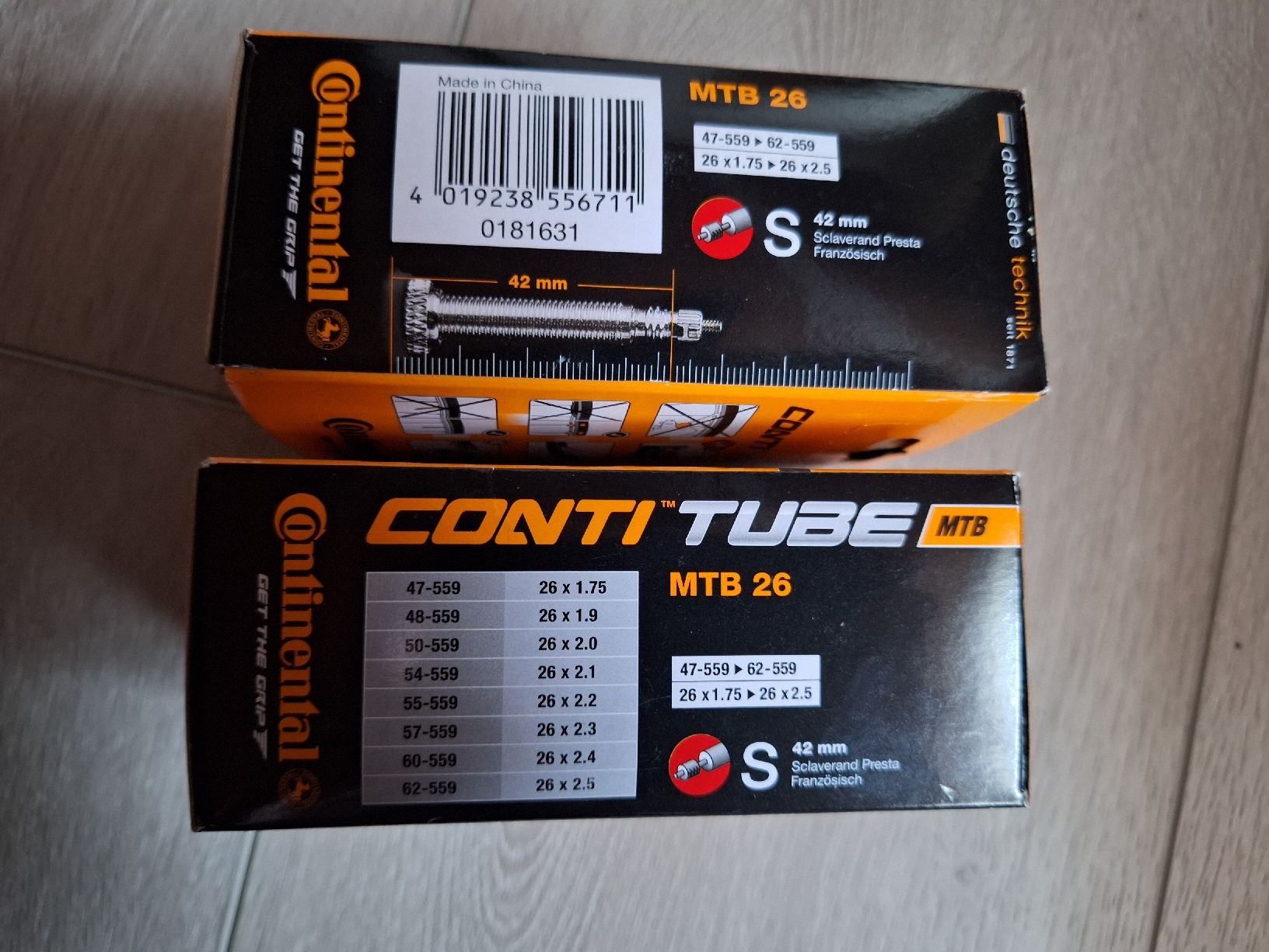Continental Ersatzteile: Veloschlauch für MTB   2 Stück – Neu (gemäss Beschreibung) aus Niederglatt ZH von Bobsli 1