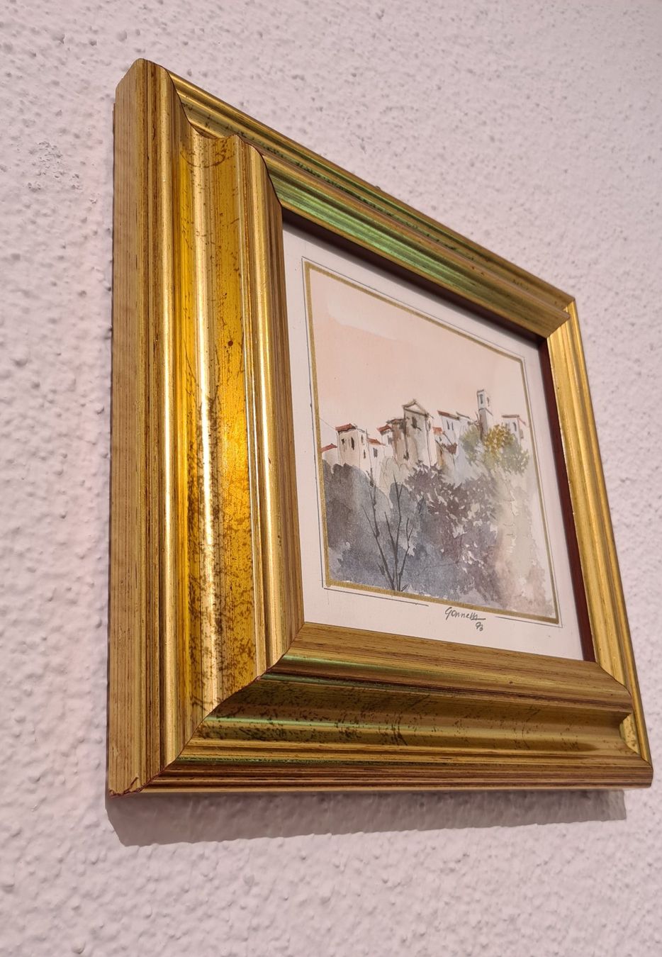 Dipinti: 2 Aquarelle "Carpineto-Romano" signiert – Usato da Frauenfeld venduto da Purzli 5