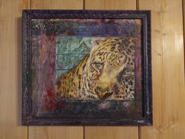 Originalgemälde einer Leoparden