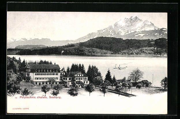 Cartoline postali: AK Luzern, Polytechnic Chalets Seeburg – Usato da Berlin venduto da bartko-reher